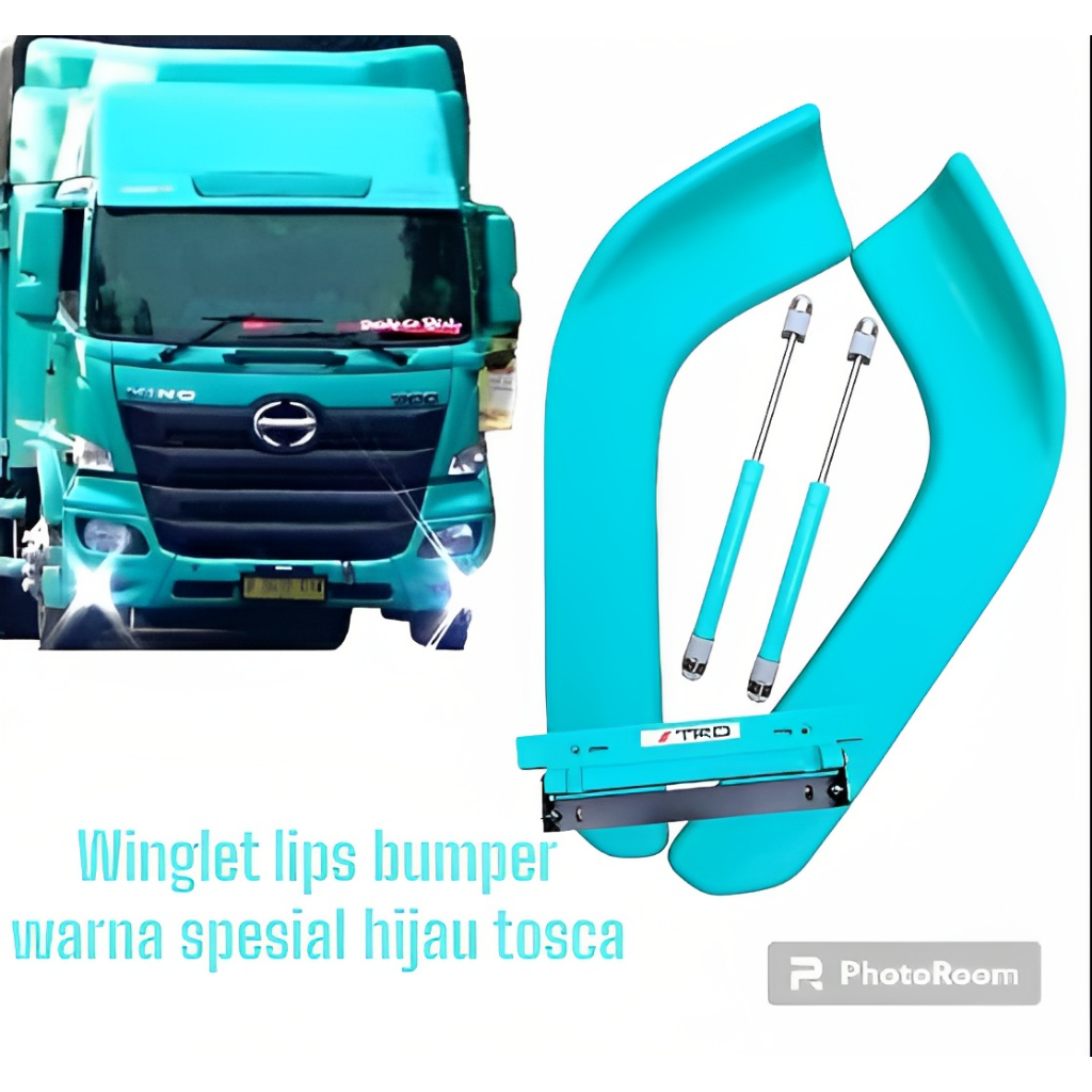 Winglet Lips Bumper Warna Spesial Hijau Tosca