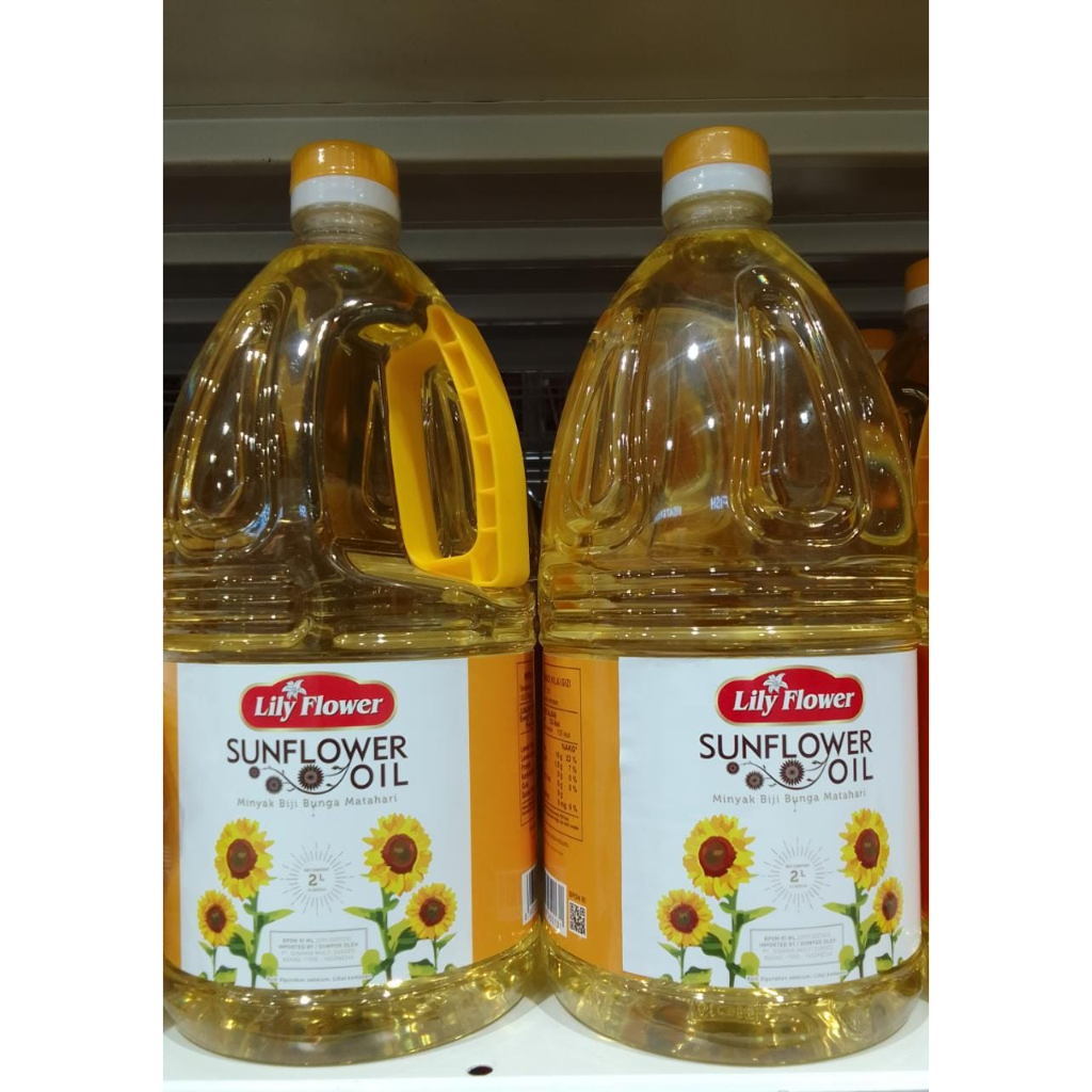 

Lily Flower SunFlower Oil Minyak Canola Biji Bunga Matahari 2 Liter