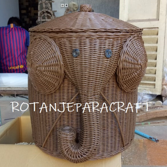 Keranjang loundry gajah/keranjang rotan/rotan loundry
