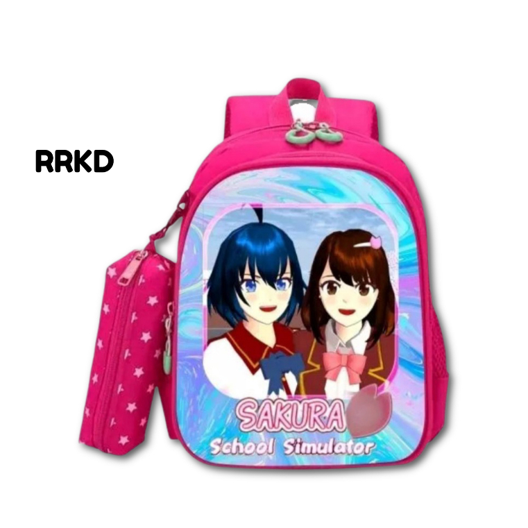 Tas Sakura Anak TK School Simulator Ransel Sekolah PAUD SD Anti Air Raarkids Bags