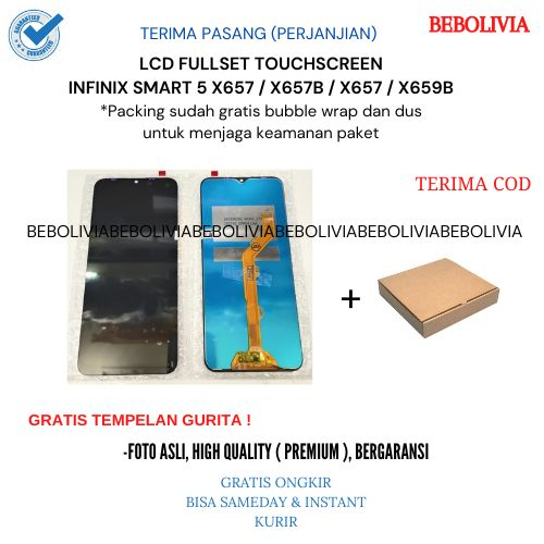 LCD FULLSET TOUCHSCREEN INFINIX SMART 5 X657 / X657B / X657 / X659B