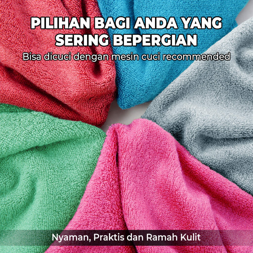 Handuk Kecil Mandi Olahraga Katun Tebal Dewasa Size 35x75cm Perlengkapan Rumah Tangga Import - H32 - 88Blanketstore