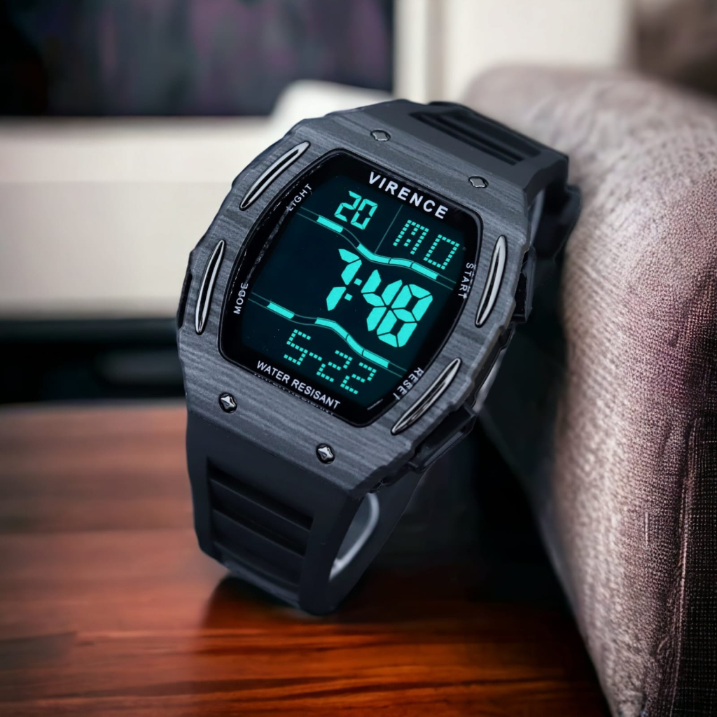 JAMINAN ORIGINAL✅Jam Tangan Digital VIRENCE VR302 Waterproof dan Berlampu
