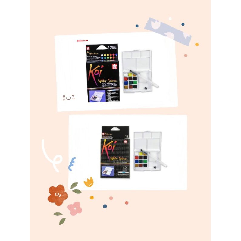 

SET SAKURA KOI WATER COLOR POCKET FIELD SKETCH BOX