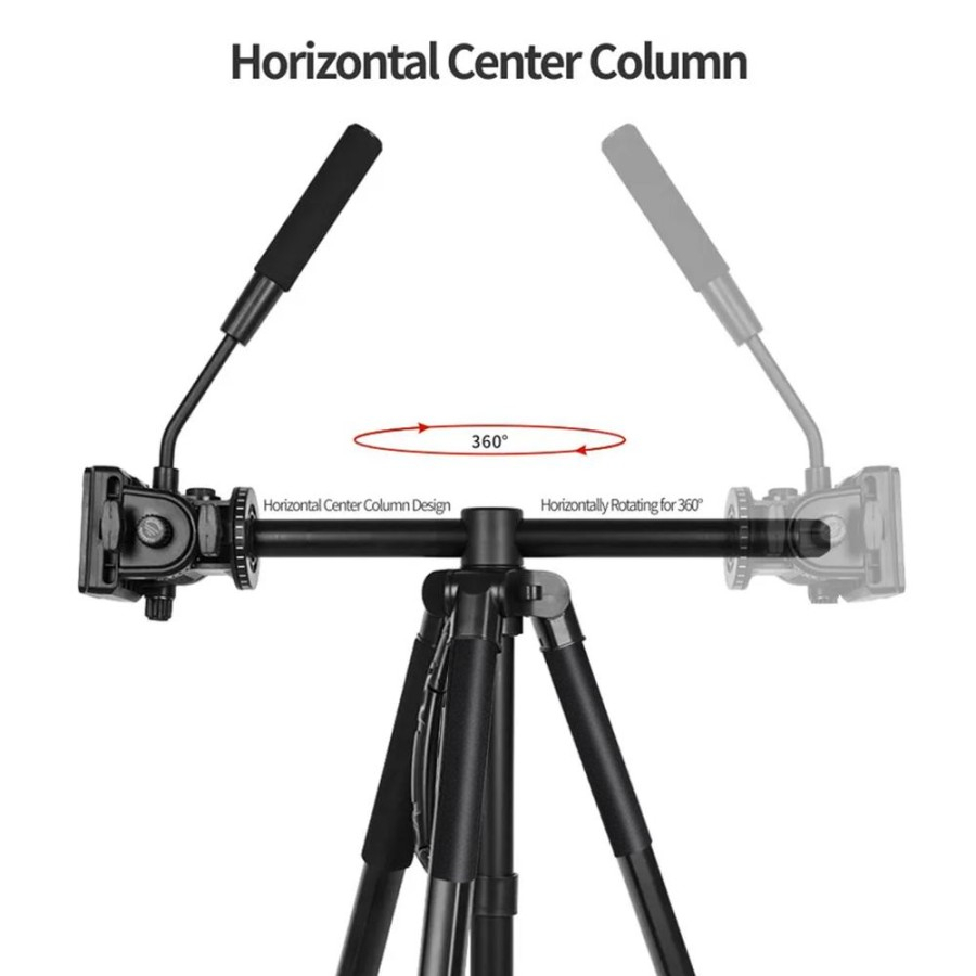 EZMODE Master Tripod Aluminum Flat Lay Removable Center Column Monopod