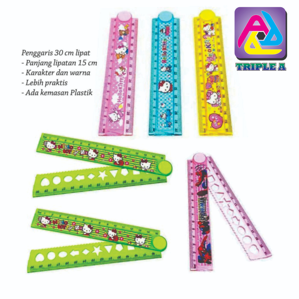 

PENGGARIS LIPAT 30CM KARAKTER