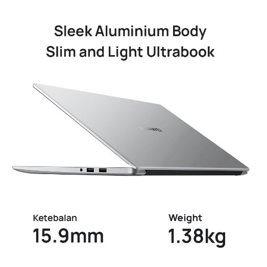 HUAWEI MATEBOOK D14 i5 1135G7 RAM8GB SSD512GB IRIS XE IPS WINDOWS 11 ORIGINAL