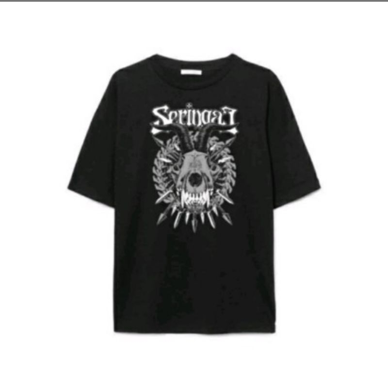 Seringai - WOLF GOAT - Tshirt Black Official Merch - All Size