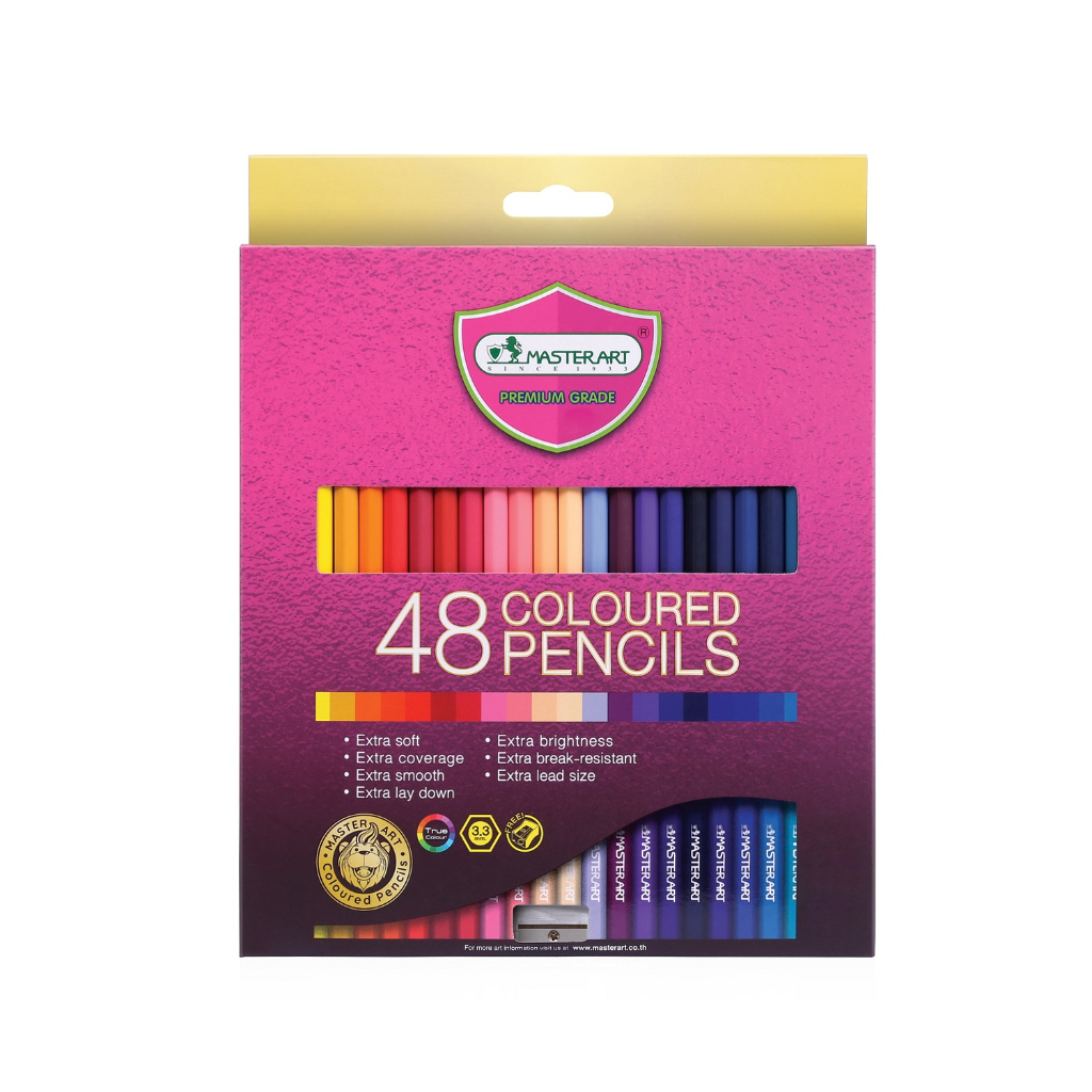 [Master Art] Pensil Warna (Colour Pencil) Profesional Full 48 Colours