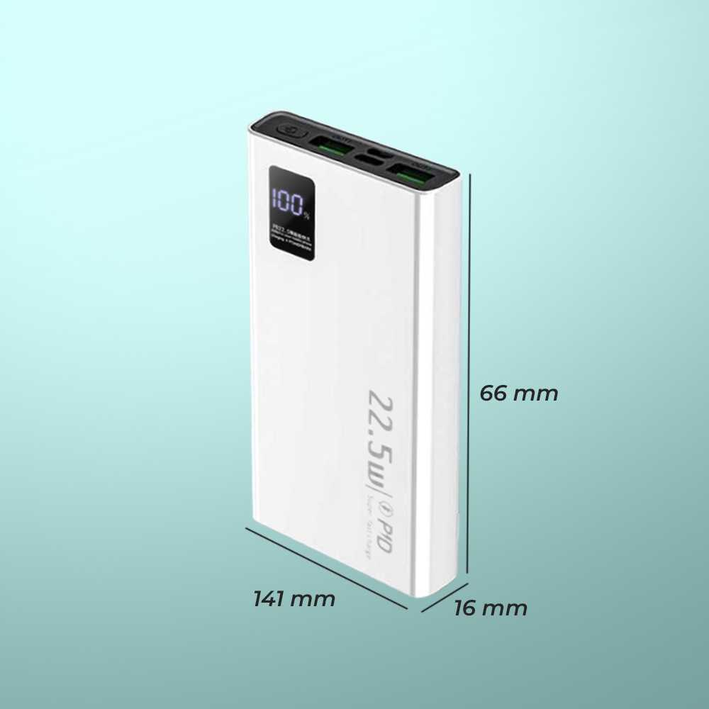 Power Bank Dual USB Fast Charging 22.5W 10000mAh Powerbank Isi Daya Smartphone Tablet Cepat 2 Port Carger