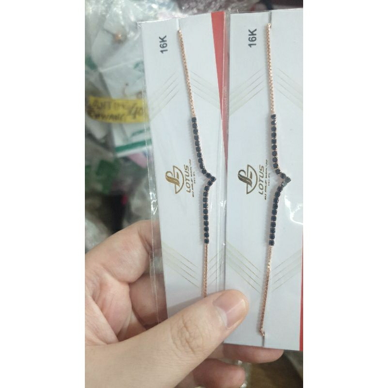 gelang serut aurel listring aurora permata biru emas asli 700 70% 16k