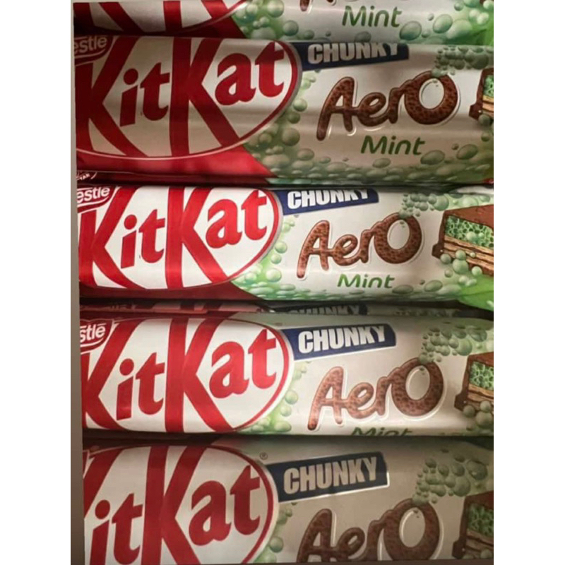 KitKat Aero Mint 45g Import Australia Cadbury Nestle Chocolate Bars/Nestle Australia/Cadbury Austral