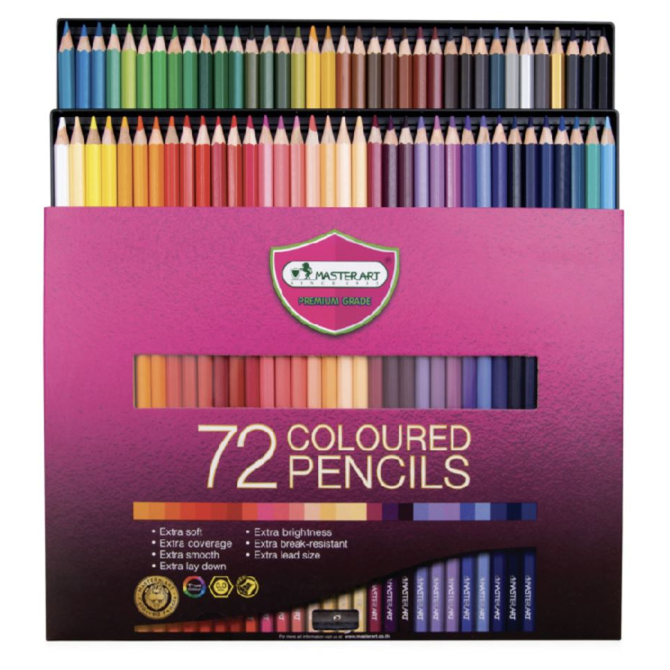 

[Master Art] Pensil Warna (Colour Pencil) Profesional Full 72 Colours