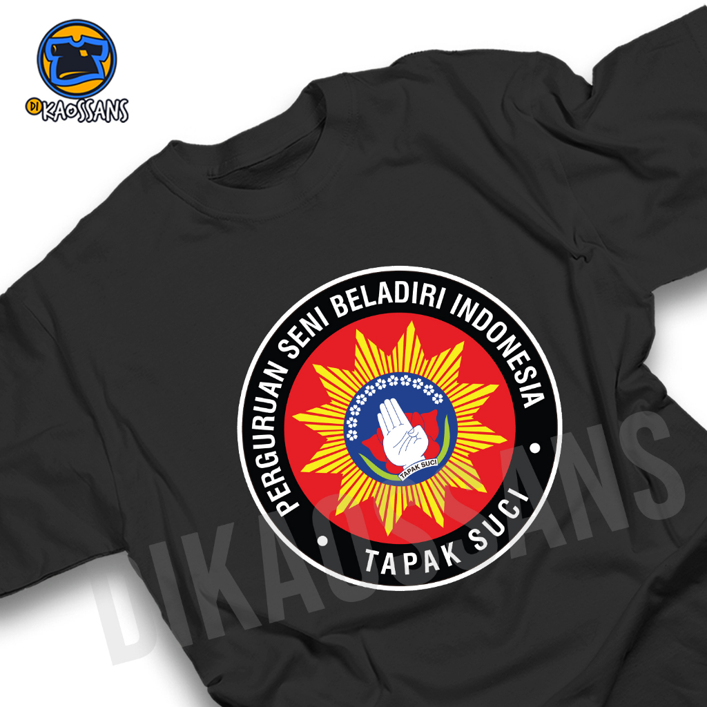 Kaos pria TAPAK SUCI shirt baju distro cotton combed 30s UNISEX KAOS OLAHRAGA SILAT BELADIRI TAPAK S