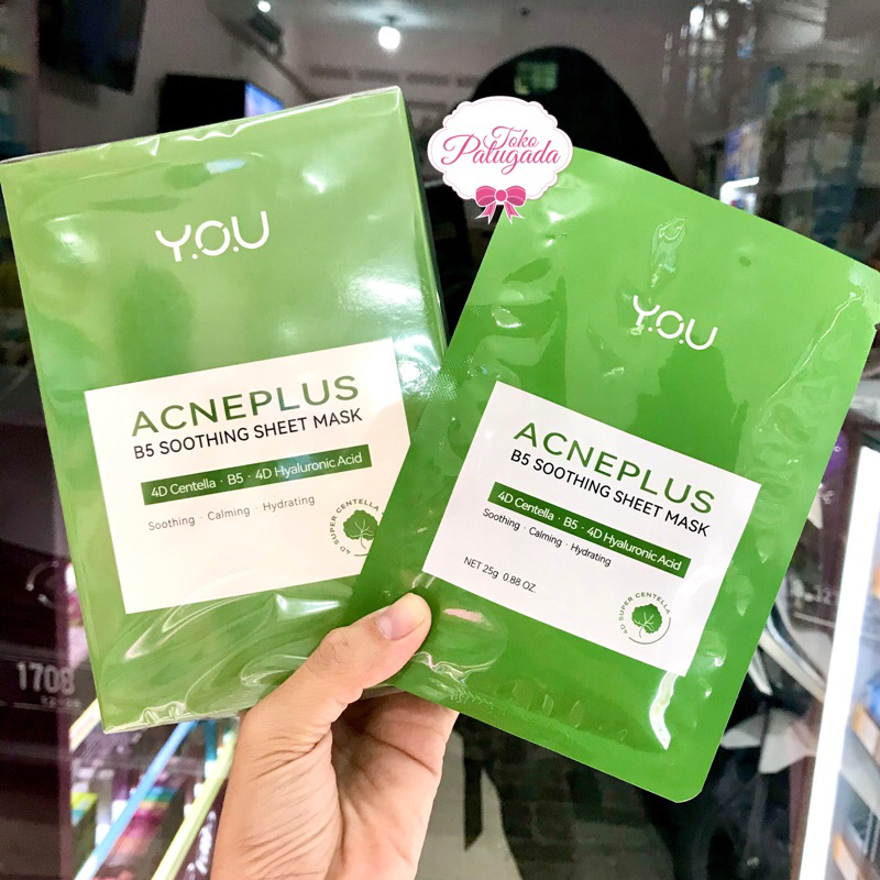 [BISA COD] Y.O.U - YOU Acneplus B5 Soothing Sheet Mask - Sheet Mask You - Acneplus Sheet Mask - Masker YOU - Sheet Mask YOU - Sheet Mask Anti Jerawat