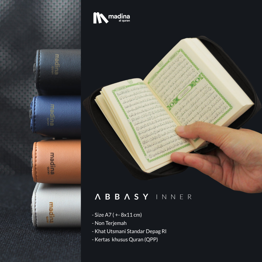 Al-Quran Madina Pocket ( Saku) Keren : ABBASY | 8x11cm (A7) | Zipper