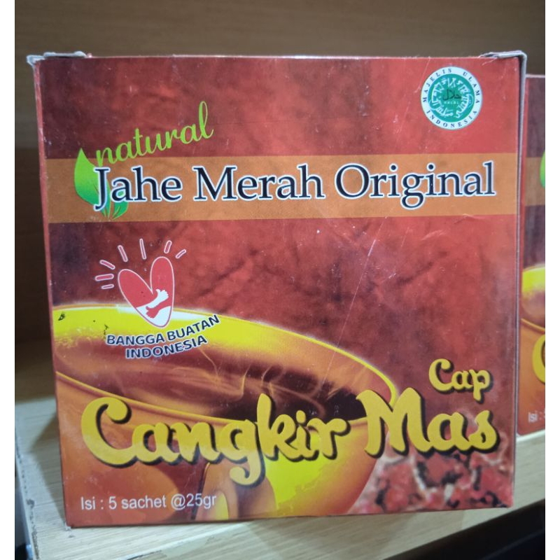 

Jahe Merah Original Cap Cankir Mas Isi 5 sachet