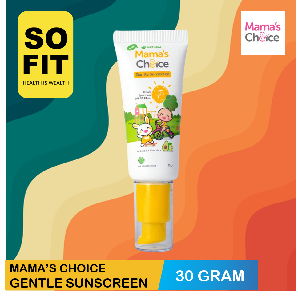 Mama's Choice Baby Gentle Sunscreen 30gr / Mama Choice Sun Screen Bayi 30 gr / Mamas Choice Sun Block Anak / Tabir Surya Anak Bayi UV