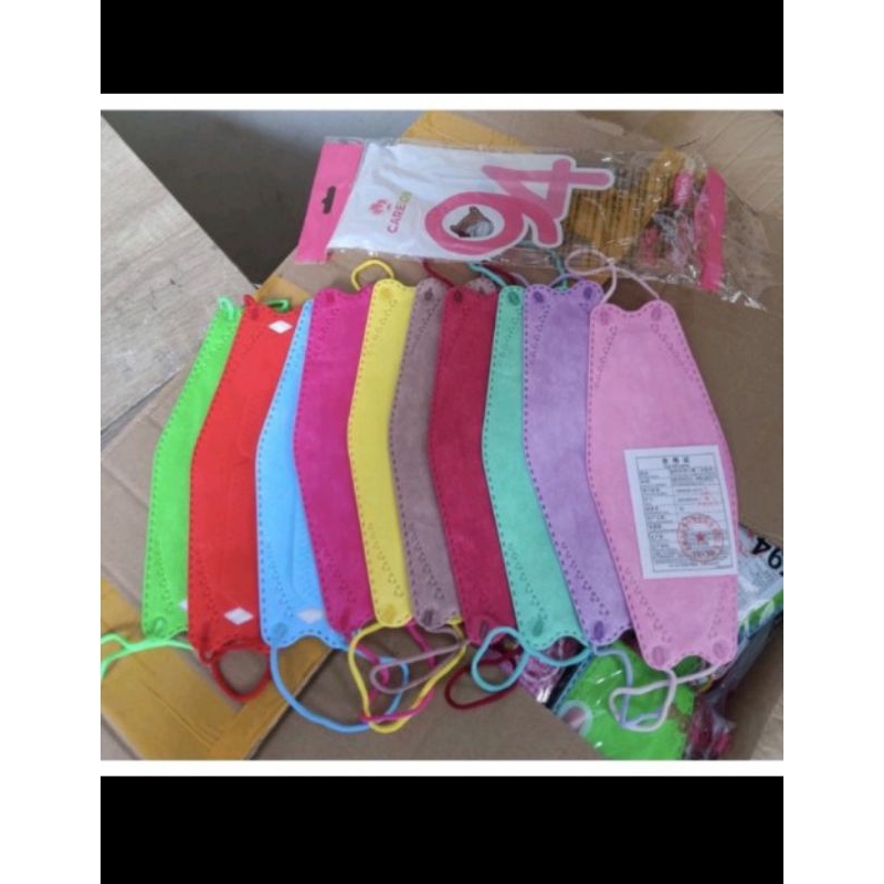 MASKER korea kf94 warna campur tali senada