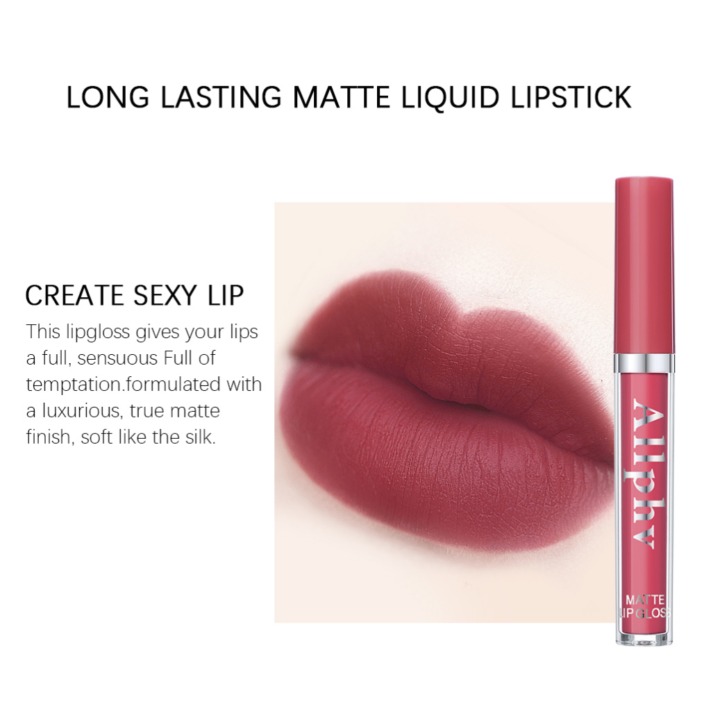 Allphv 6 pcs /5 pcs Set Matte Lipstik Tahan Air Cepat Kering Tahan Lama Lipstick