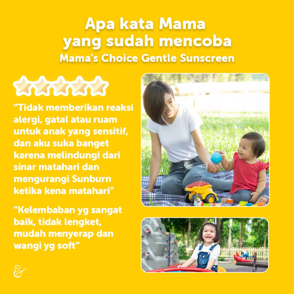 [BPOM] Mama's Choice Baby Gentle Sunscreen 30gr / Mama Choice Sun Screen Bayi 30 gr / Mamas Choice Sun Block Anak / Tabir Surya Anak Bayi UV / MY MOM