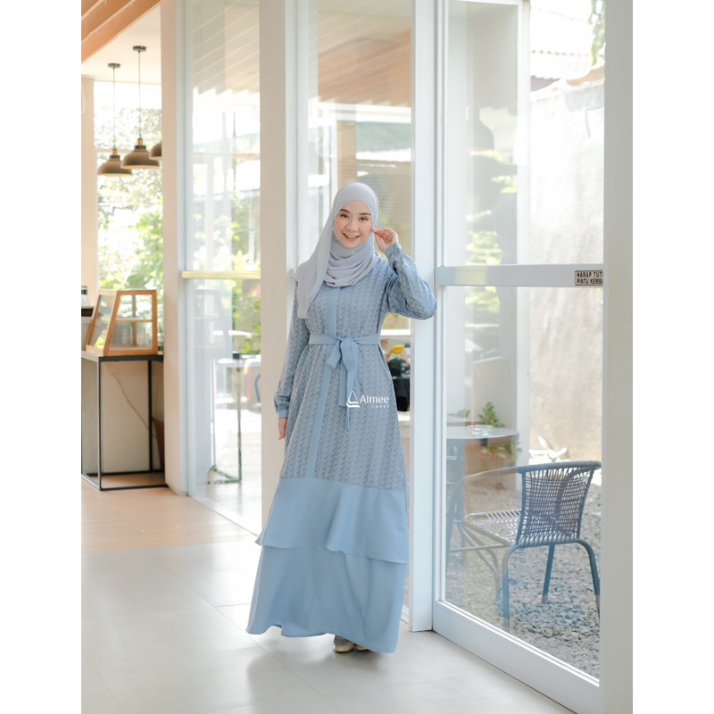 Aimee Label - Sarimbit Keluarga ZIYA Family (Pale Blue) / Sarimbit Keluarga 2024 / Sarimbit Keluarga / Baju Muslim Couple / Baju Couple Keluarga / Sarimbit Muslim / Set Family