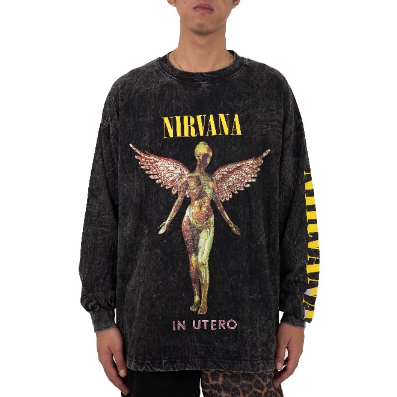 Kaos Oversize Longsleve Nirvana MCF Washed