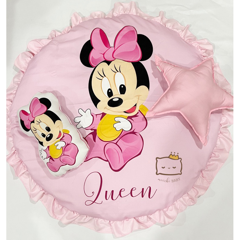 moochi Baby Playmat Round tempat tidur bayi bulat