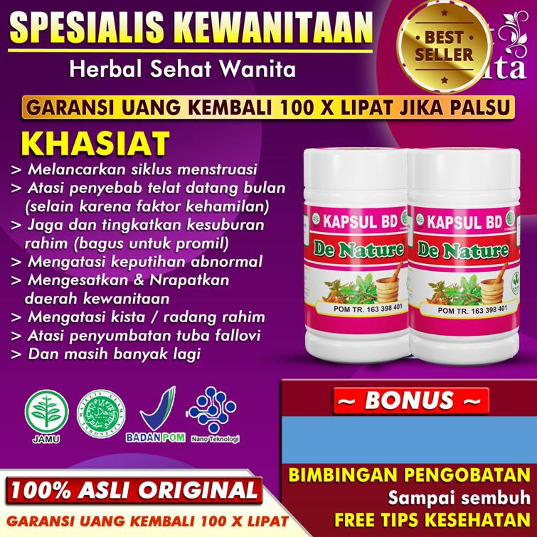 Kapsul Herbal Ampuh Obat Telat Datang Bulan Jamu Pelancar Pelancar Haid