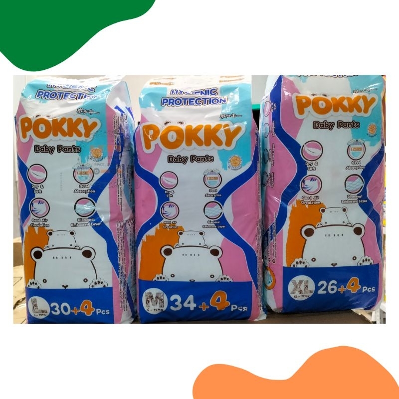 POKKY BABY PANTS M34+4,L30+4,XL26+4
