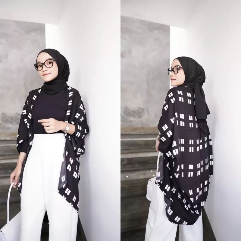 SCARF OUTER MOTIF//JUMBO OUTER LD 130 BB 80 KG PAKAIAN WANITA