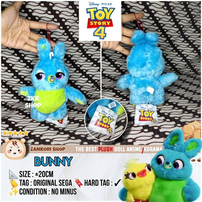 BONEKA & KEYCHAIN BUNNY DUCKY TOY STORY 4 ORIGINAL SEGA