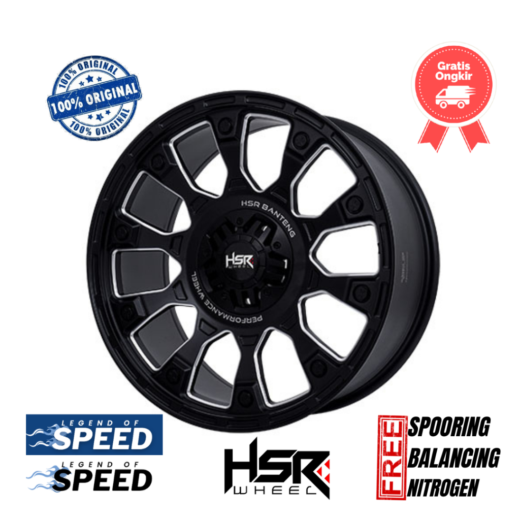 Velg HSR Ring 20 BANTENG (Rubicon,CX-5,Lexus,Crv,Jeep,Almaz Dll)
