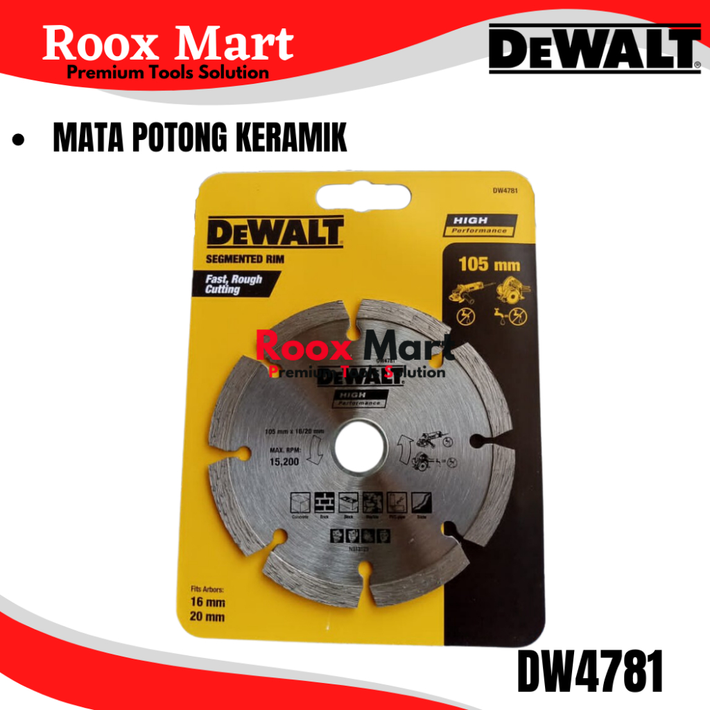 Batu gerinda Keramik Diamond Blade Dewalt DW4781 Mata Potong DW 4781