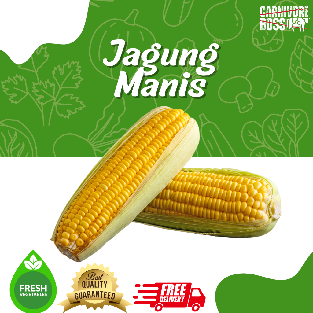 

JAGUNG MANIS SUPER FRESH 2 PCS / JAGUNG MANIS / JAGUNG / SAYUR
