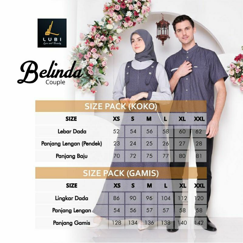 Lubi Couple Belinda By Lubi Baju Couple serasi dan menawan