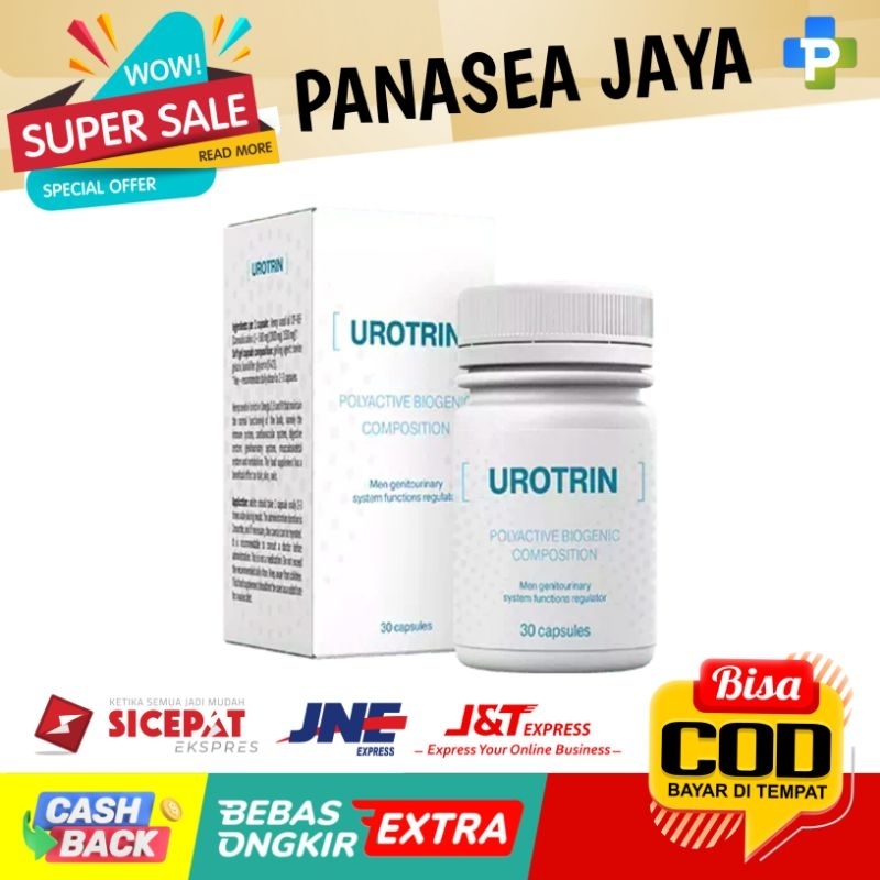 UROTRIN Suplemen Herbal Pria | Kapsul Kesehatan Prostat | BPOM | 30 Kapsul