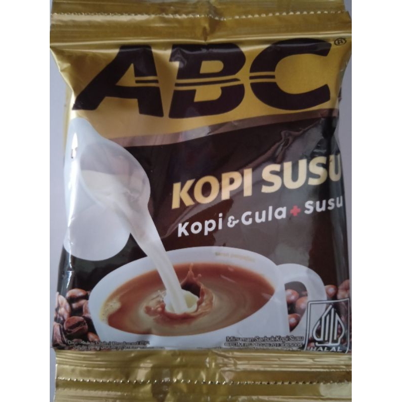 

kopi ABC susu per renceng isi 10 sachet