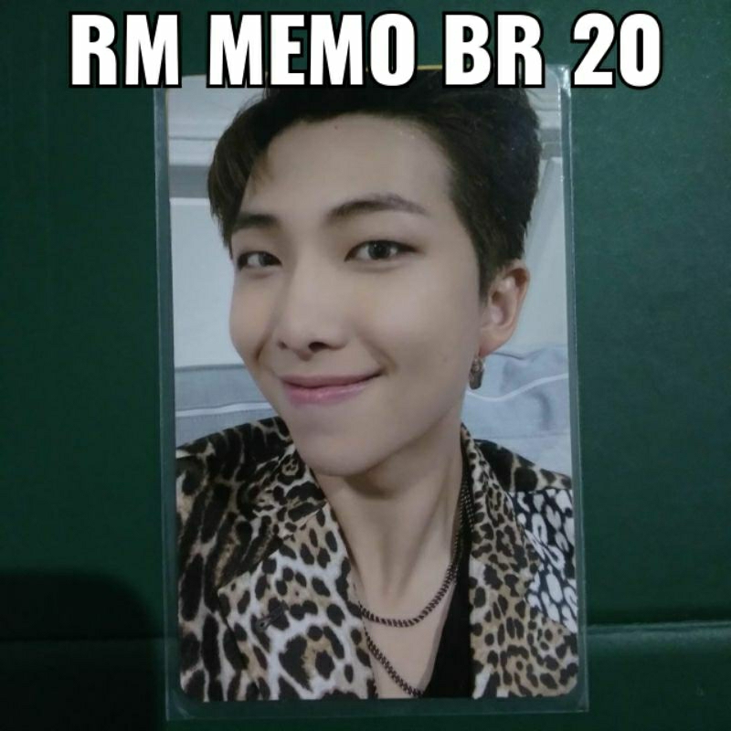 Official Photocard (PC) Rm(Namjoon) Memo Br(Bluray) 2020