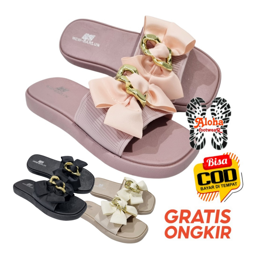 SANDAL WANITA IMPORT - NEW BARLUN 2023-2 - KOREA STYLE - KEKINIAN - NYAMAN EMPUK