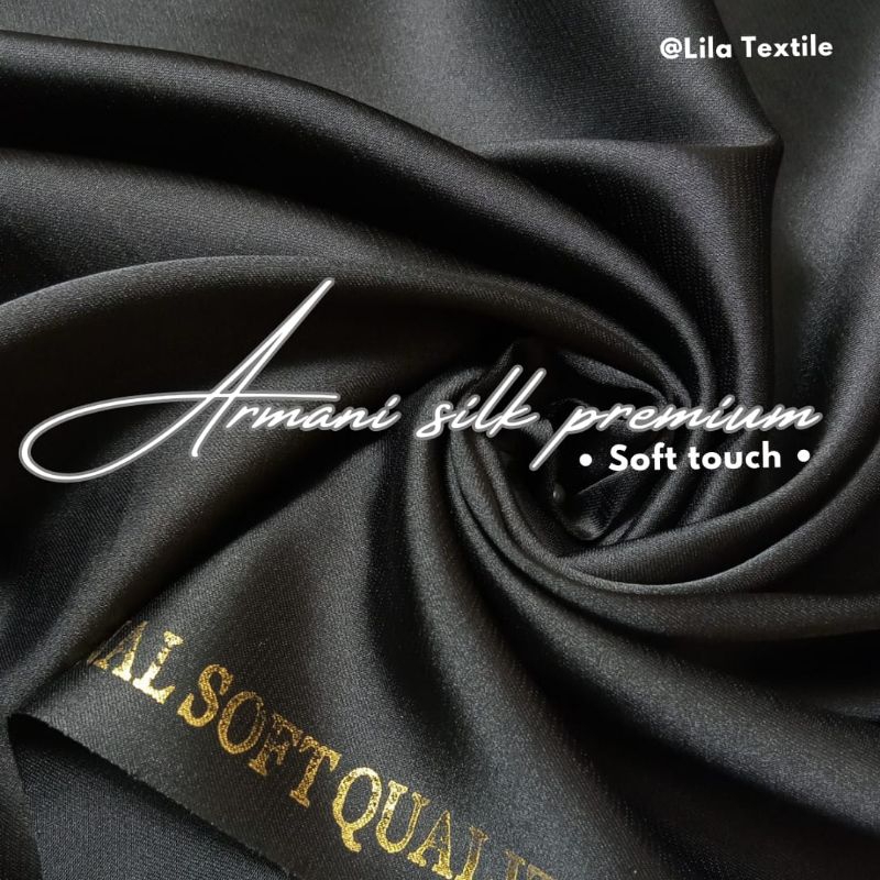 KAIN ARMANI SILK PREMIUM (soft touch ) ( HARGA PER 0,5 METER )