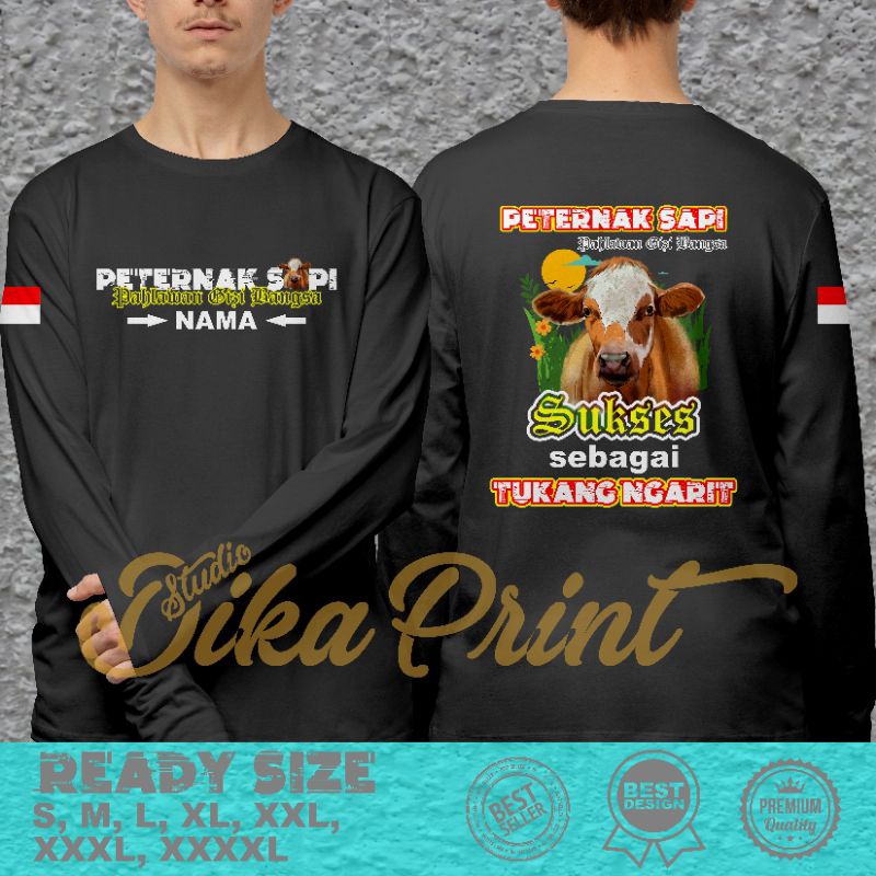 Kaos Peternak Sapi Indonesia/ Kaos Pahlawan Indonesia
