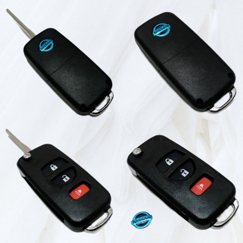 casing kunci flip key model lipat 3 tombol nissan grand livina xtrail