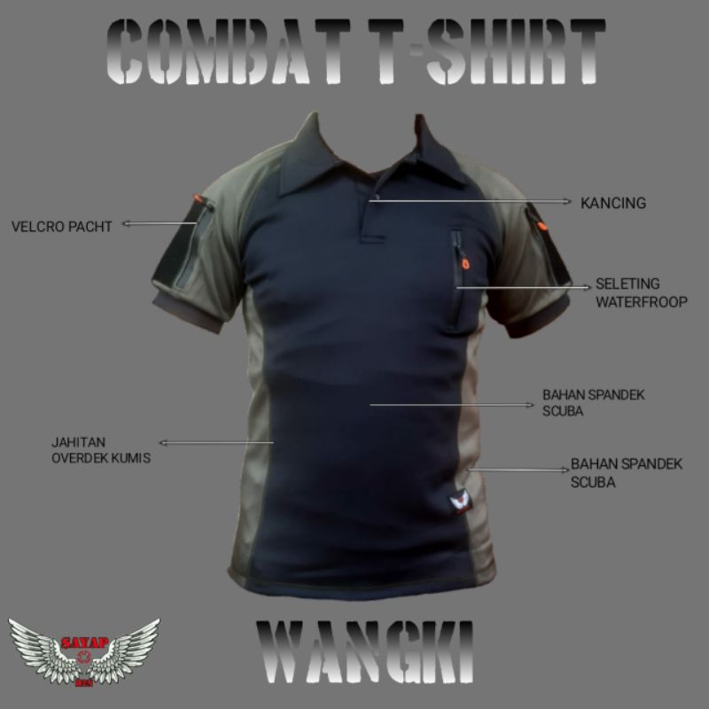 KOAS BDU TNI,BAJU BDU TACTICAL TNI,KAOS BAJU BDU SCUBA IMPORT ORIGINAL BRAND SAYAP