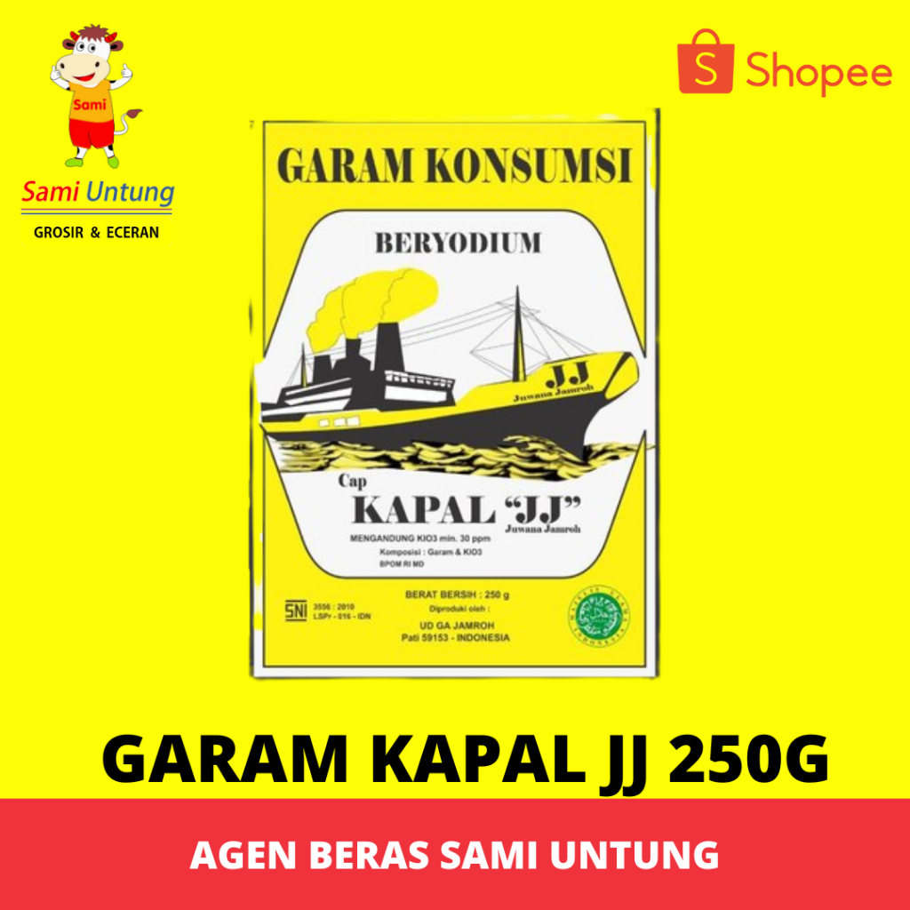 

Garam Cap Kapal JJ 250g/bal
