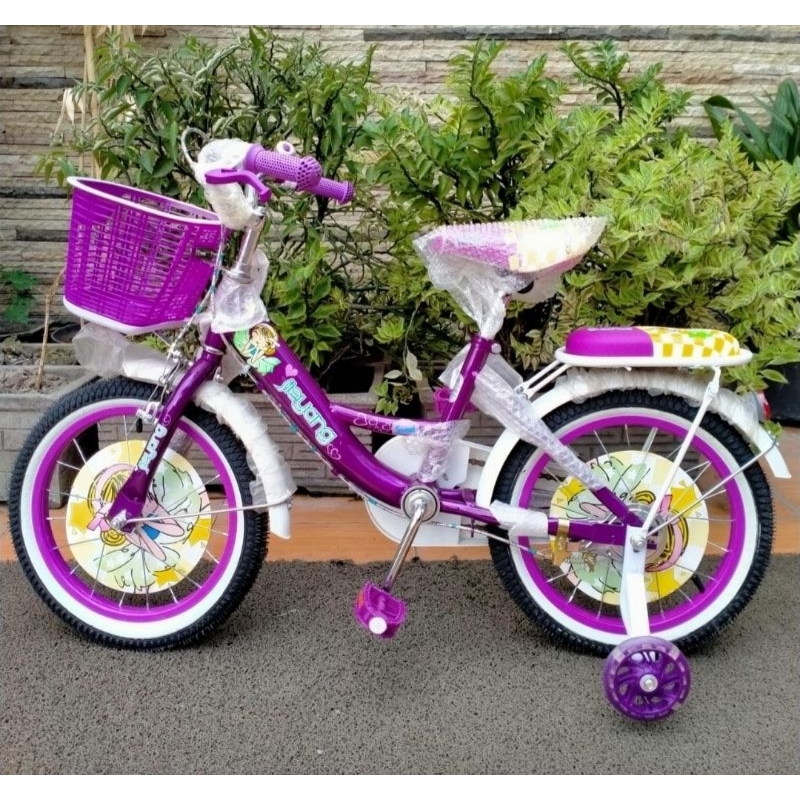 Jieyang Sepeda Anak Mini 16 inch Ungu Sepeda Balita