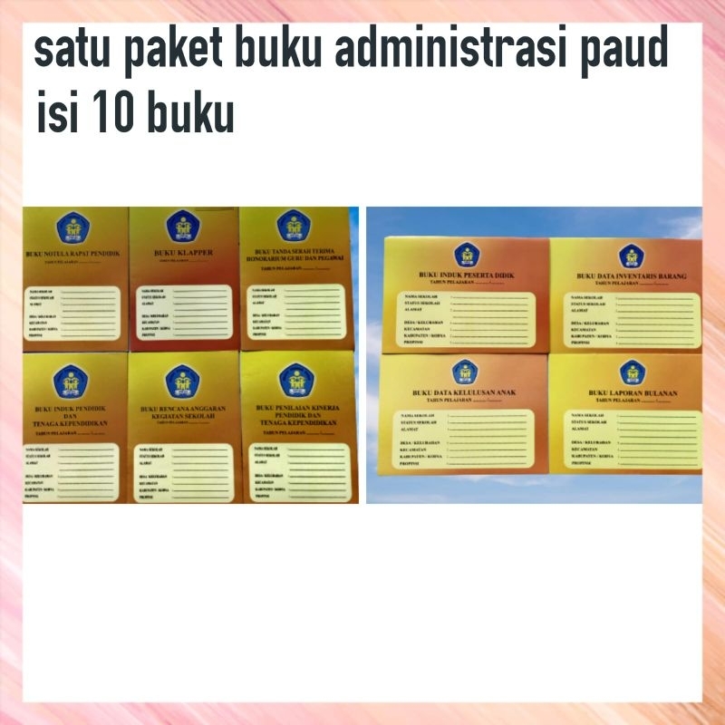 ORI harga grosir paket buku administrasi paud edisi terbaru