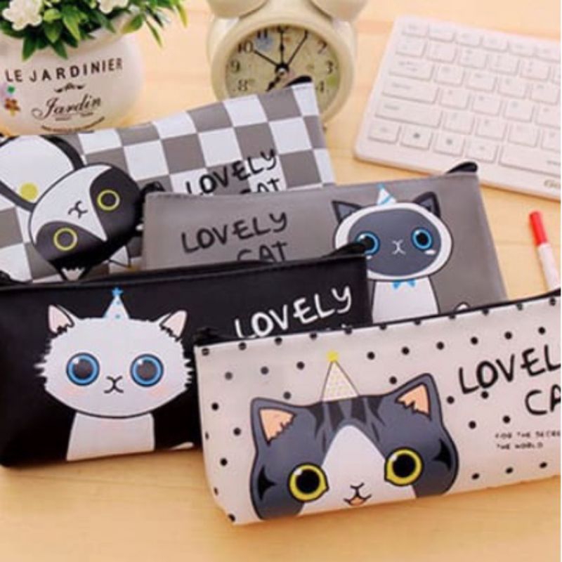 TEMPAT PENSIL KUCING / TEMPAT PENSIL ANAK LUCU KARAKTER KUCING