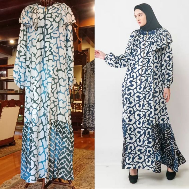 Karima Dress Viscos by Dian Pelangi LIMITED EDITION Busana Muslim Baju Maxi Gamis Abaya Kaftan Gaun 