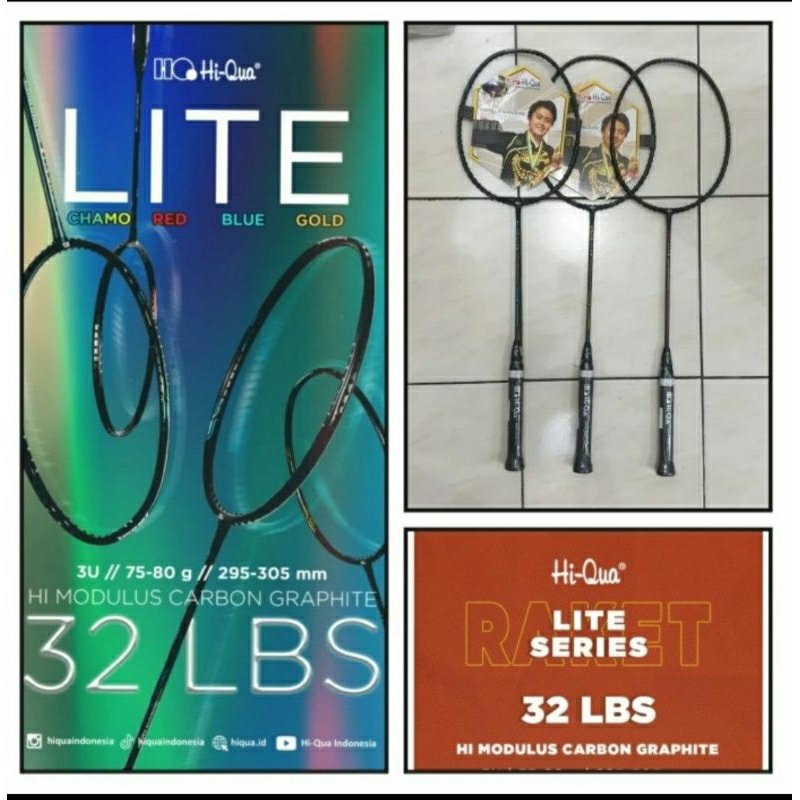 RAKET BADMINTON HIQUA LITE. HQ ORIGINAL